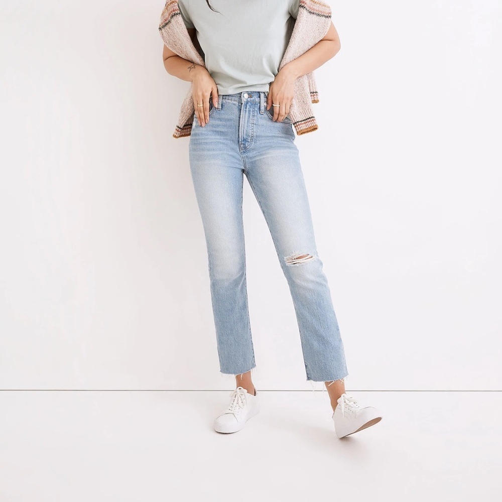 Madewell The Perfect Vintage Jean in Coney Wash: Destroyed Edition